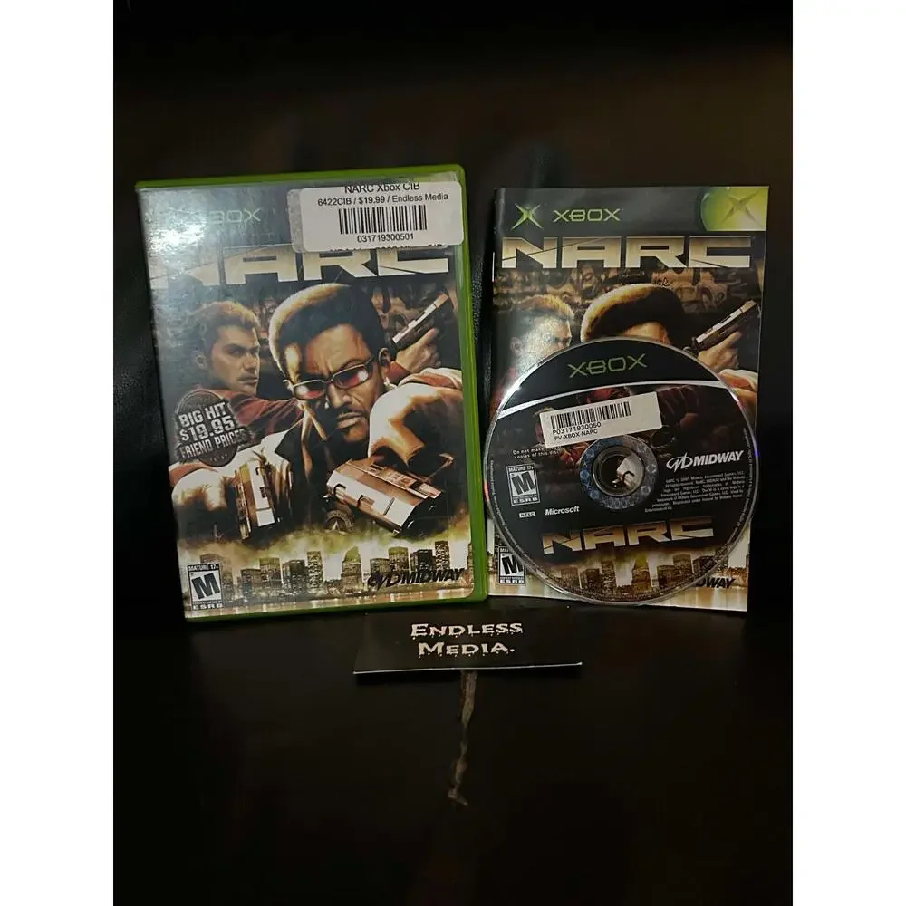 NARC Microsoft Xbox CIB Video Game